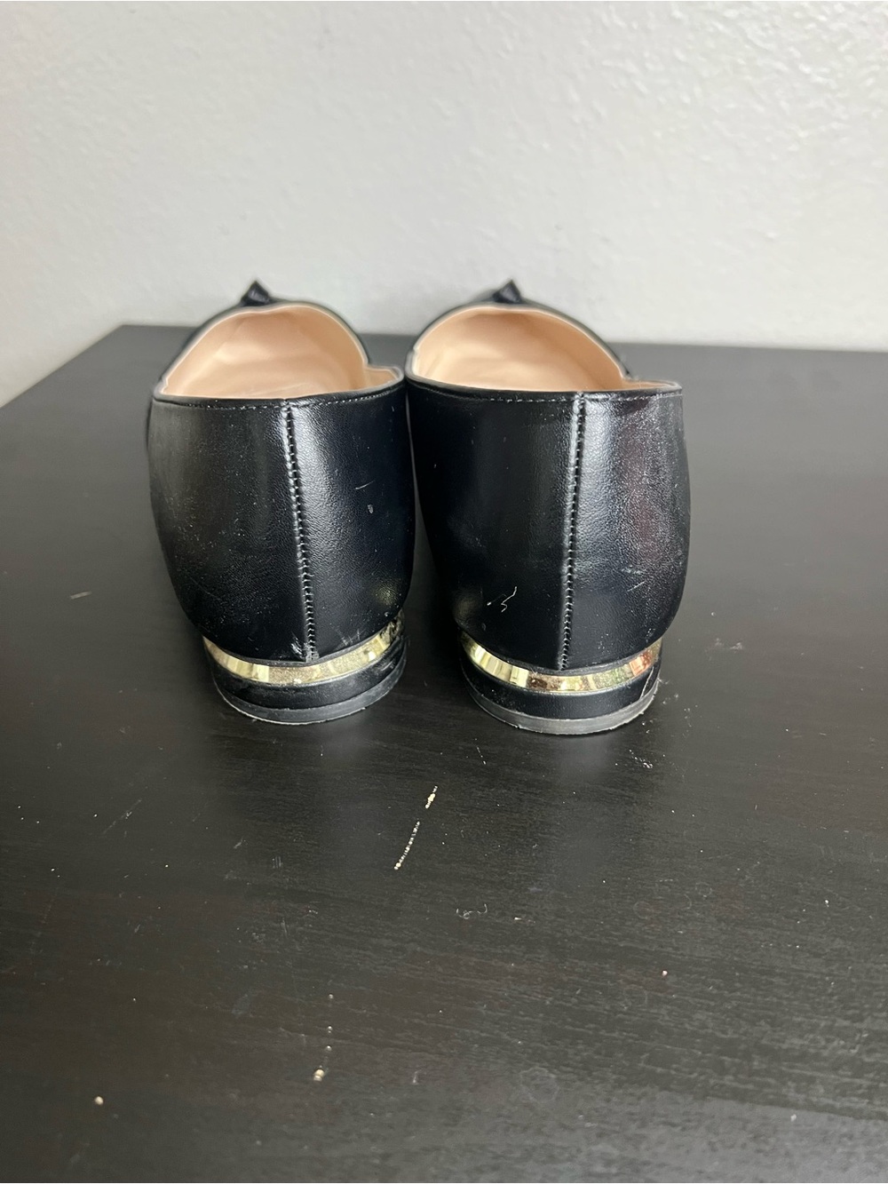 Jones New York Black Pointed-Toe Knot Flats - Picture 3 of 5